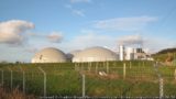 Image features a biogas plant which can help fight climate change.