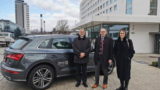 Biomethane powered car and the delegation in Bonn to discuss how to reduce the impact of global warming.